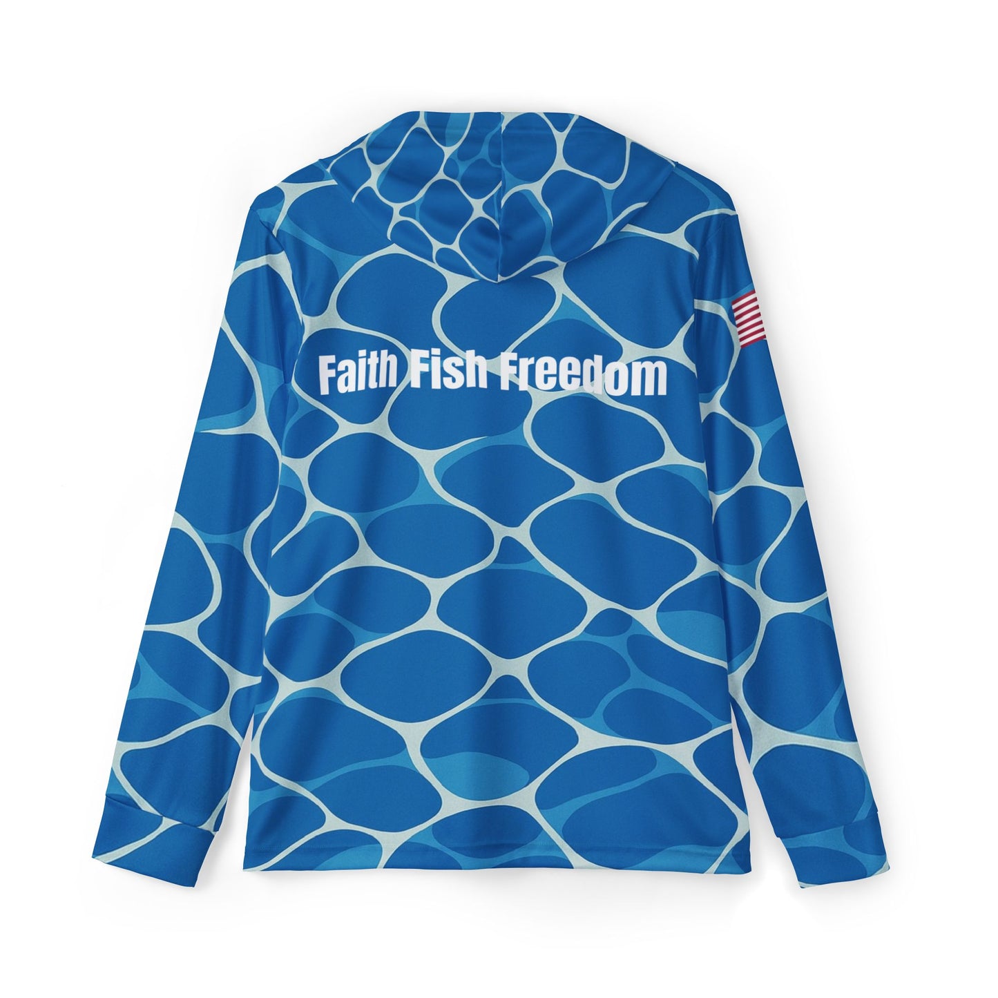 Men's Faith Fish Freedom Performance Fishing Hoodie
