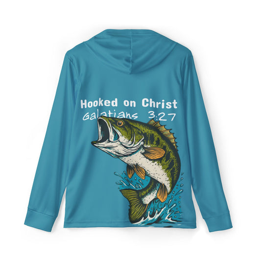 Unisex "Hooked on Christ" Performance Fishing Hoodie