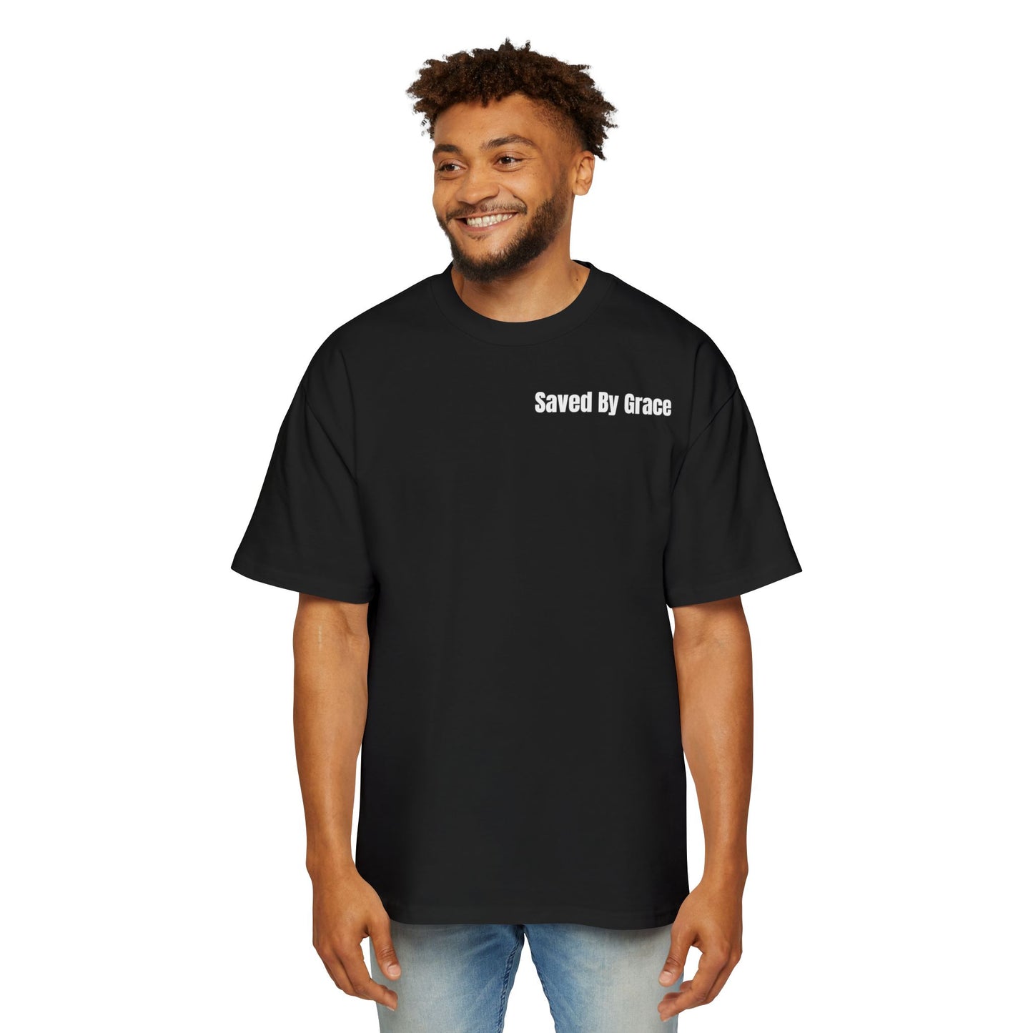 Men's Heavy Saved By Grace Tee