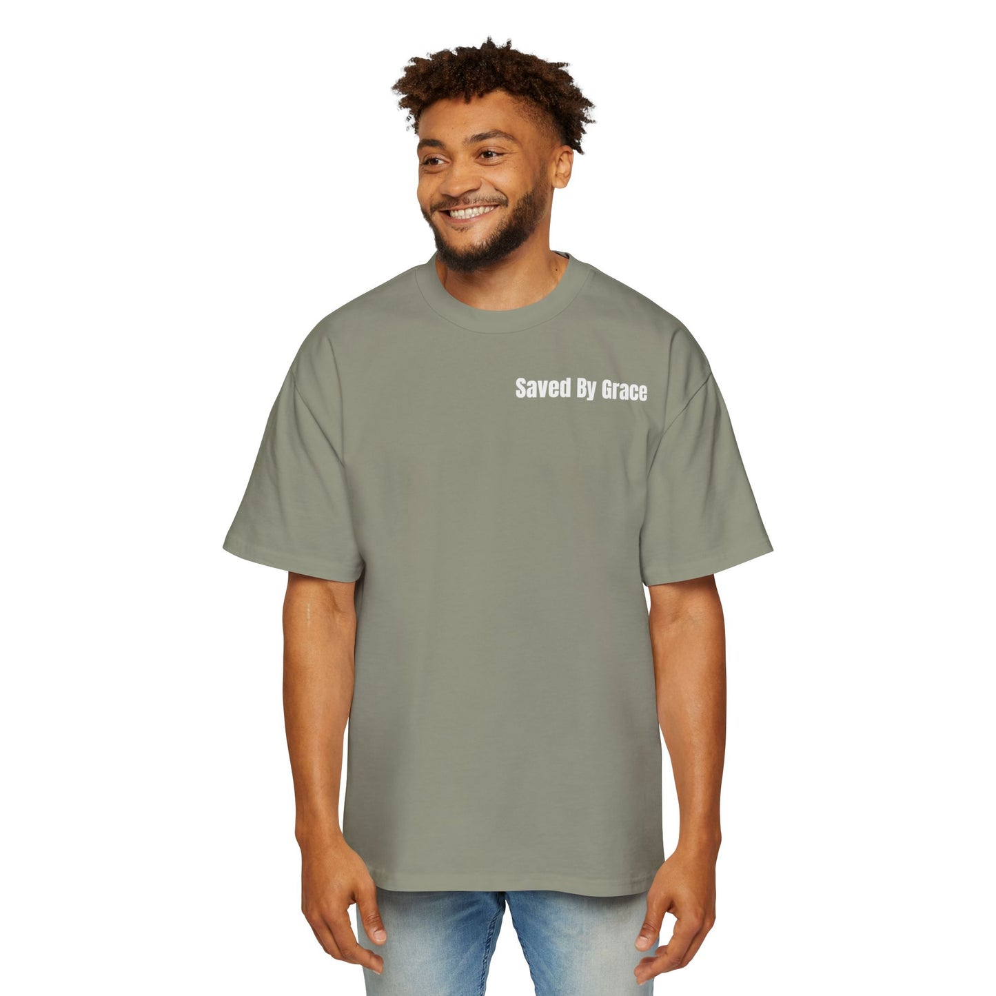 Men's Heavy Saved By Grace Tee