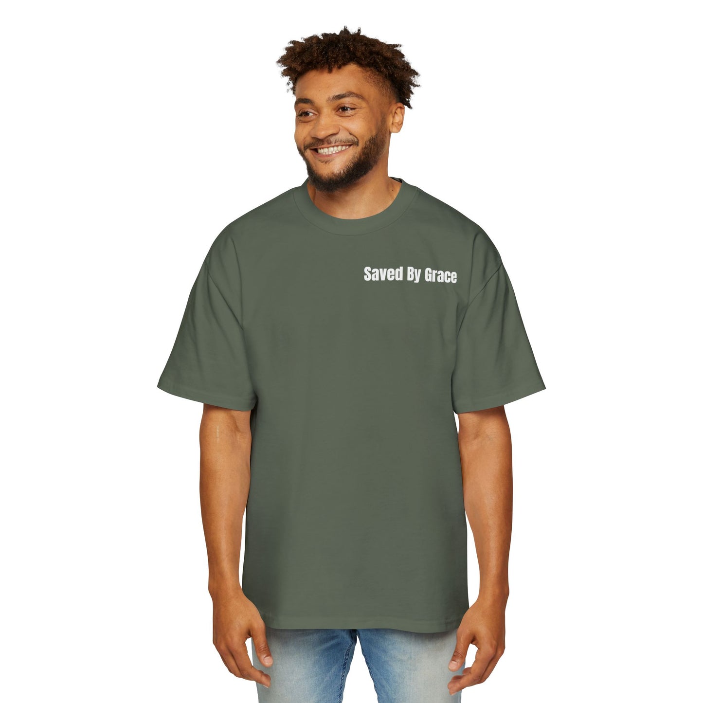 Men's Heavy Saved By Grace Tee