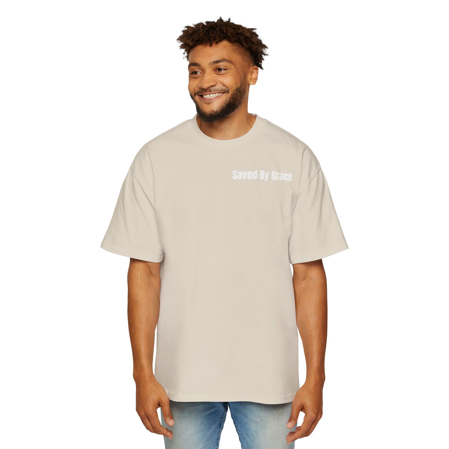 Men's Heavy Saved By Grace Tee