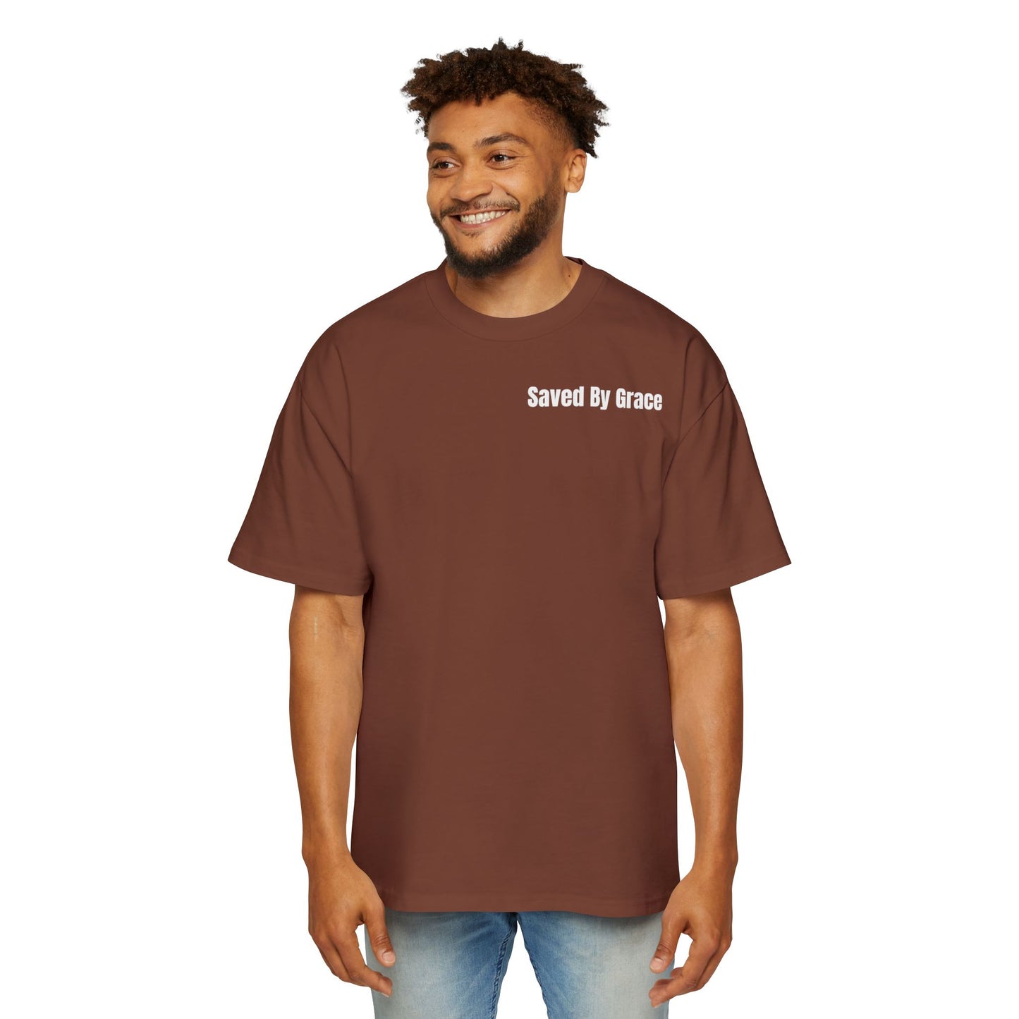 Men's Heavy Saved By Grace Tee